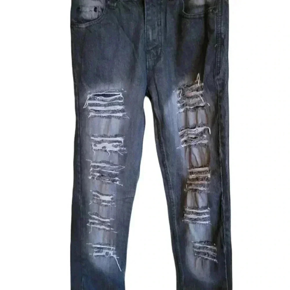 Southpole men's youth Jeans shredded style slim fit  32/32 - Picture 1 of 8